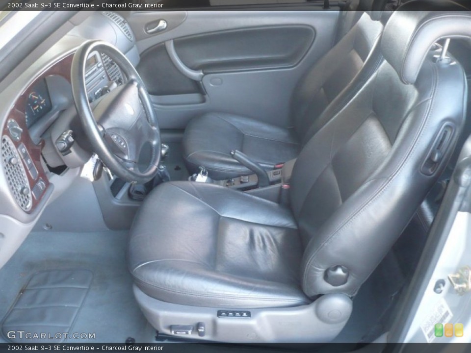 Charcoal Gray Interior Photo for the 2002 Saab 9-3 SE Convertible #55407690