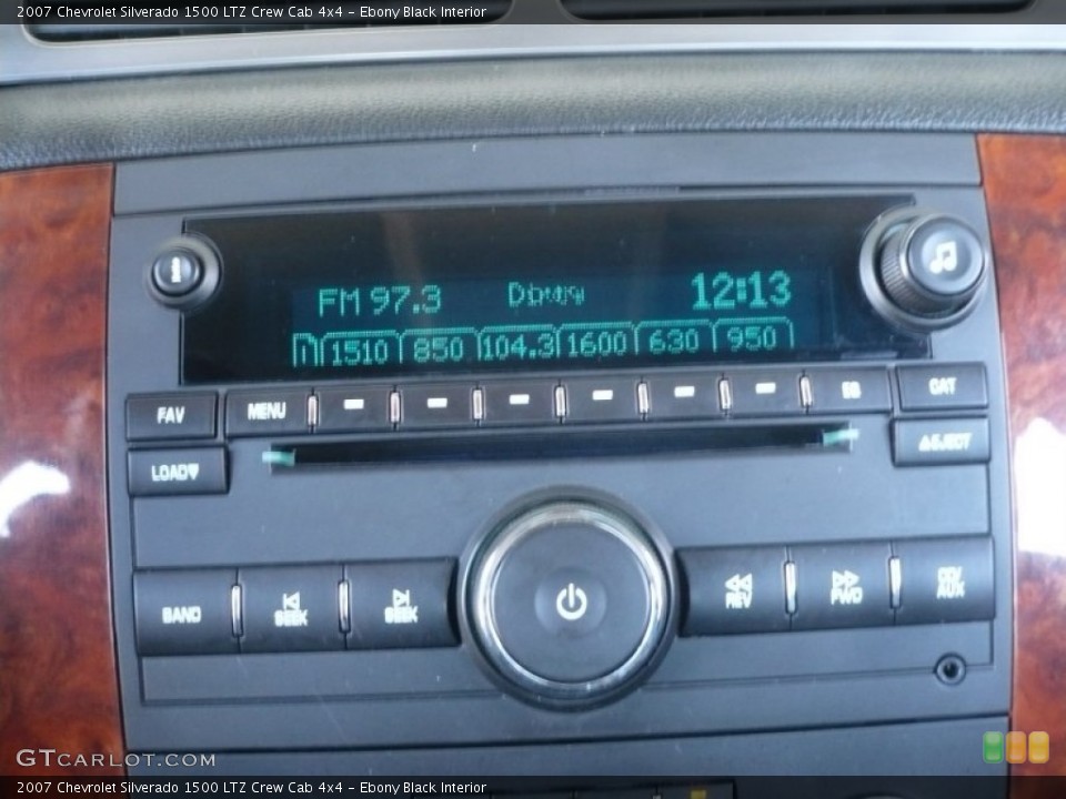 Ebony Black Interior Audio System for the 2007 Chevrolet Silverado 1500 LTZ Crew Cab 4x4 #55408386