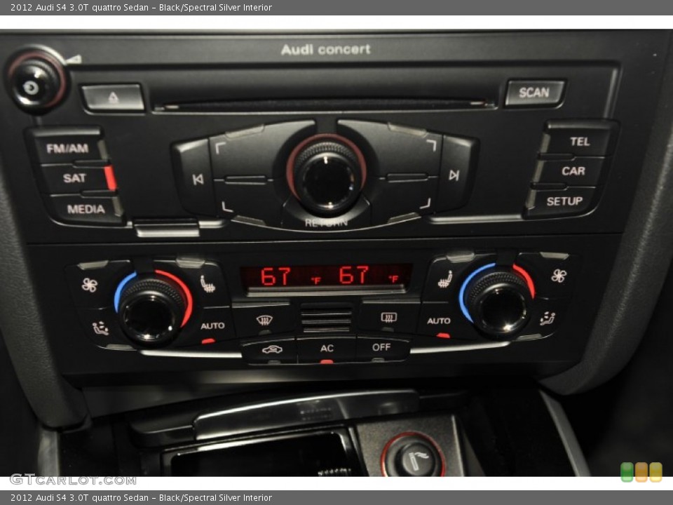 Black/Spectral Silver Interior Controls for the 2012 Audi S4 3.0T quattro Sedan #55410300