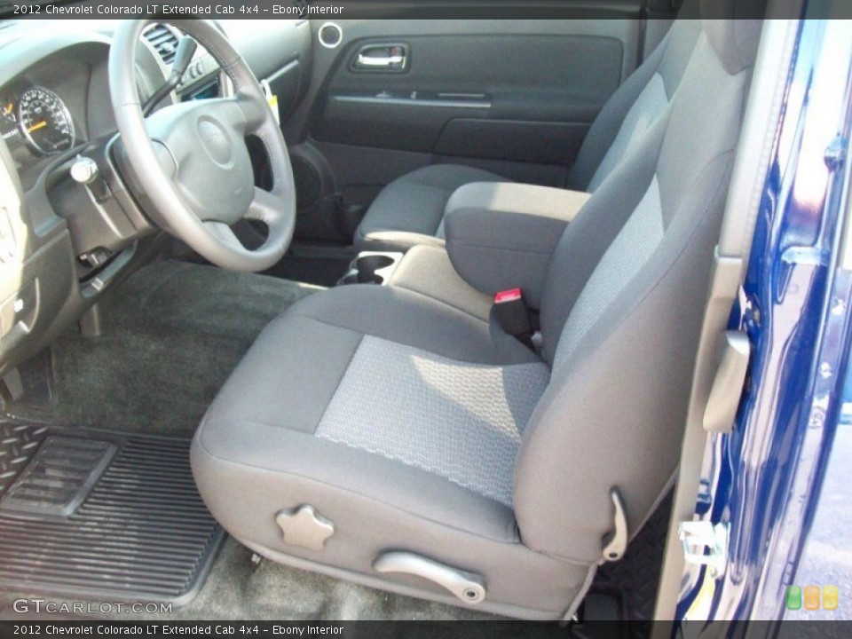Ebony Interior Photo for the 2012 Chevrolet Colorado LT Extended Cab 4x4 #55410315