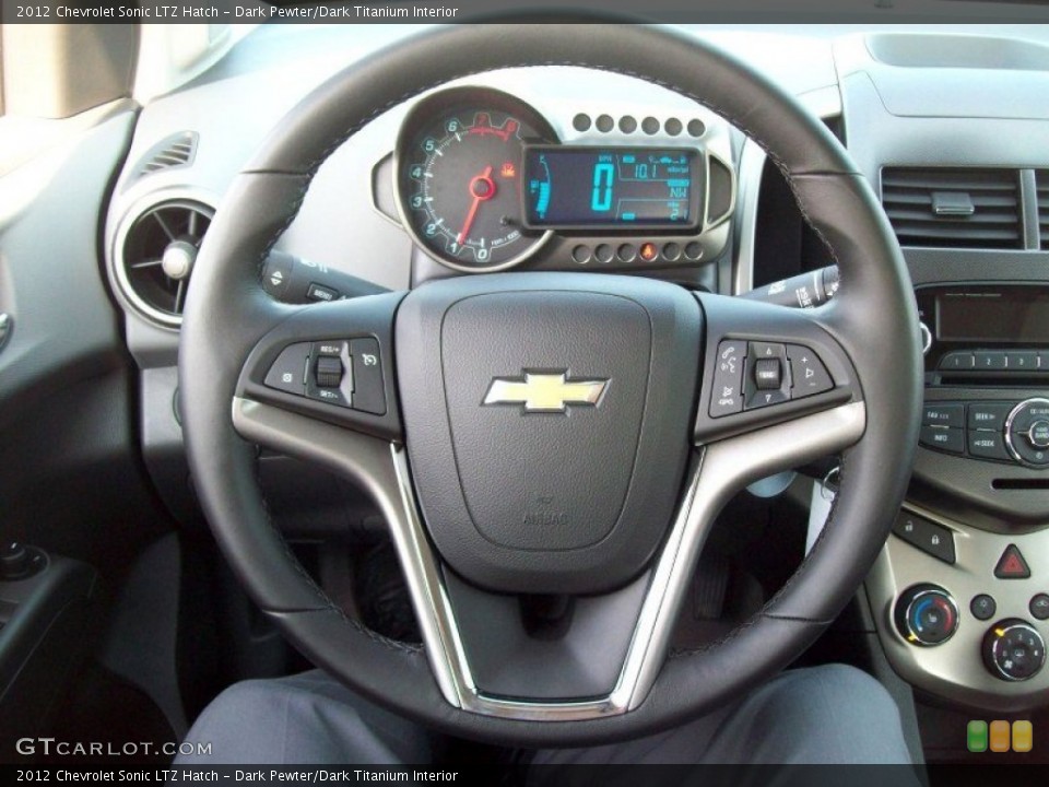 Dark Pewter/Dark Titanium Interior Steering Wheel for the 2012 Chevrolet Sonic LTZ Hatch #55410596