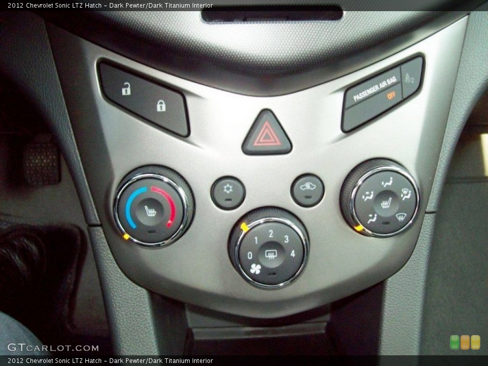Dark Pewter/Dark Titanium Interior Controls for the 2012 Chevrolet Sonic LTZ Hatch #55410605