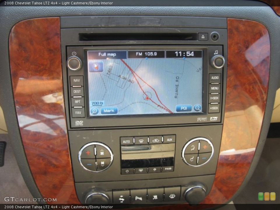 Light Cashmere/Ebony Interior Navigation for the 2008 Chevrolet Tahoe LTZ 4x4 #55411149