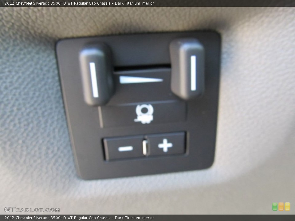 Dark Titanium Interior Controls for the 2012 Chevrolet Silverado 3500HD WT Regular Cab Chassis #55411569