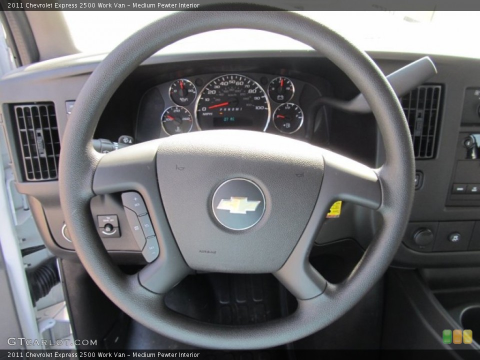 Medium Pewter Interior Steering Wheel for the 2011 Chevrolet Express 2500 Work Van #55412086
