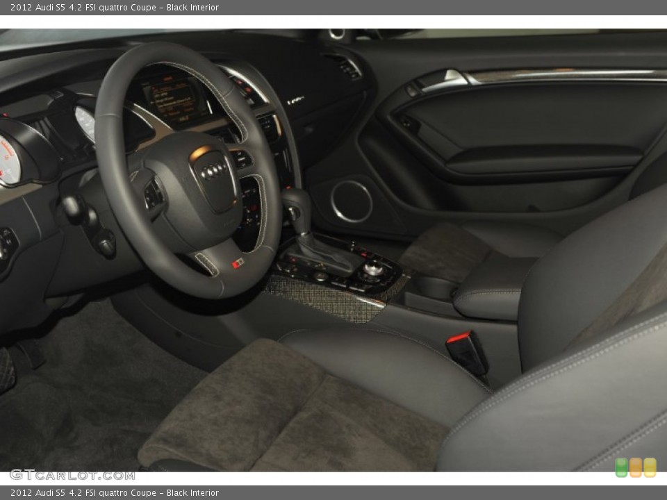 Black Interior Photo for the 2012 Audi S5 4.2 FSI quattro Coupe #55412121
