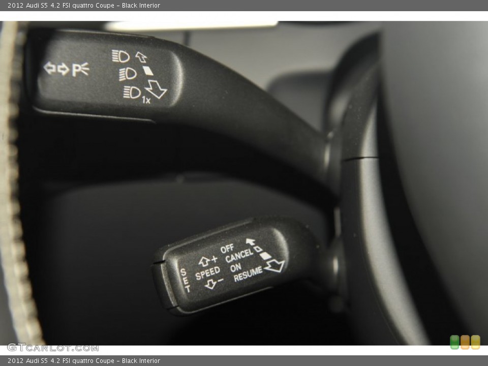 Black Interior Controls for the 2012 Audi S5 4.2 FSI quattro Coupe #55412415