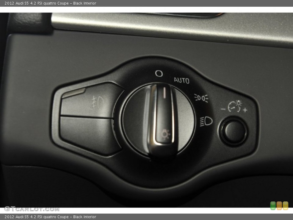 Black Interior Controls for the 2012 Audi S5 4.2 FSI quattro Coupe #55412426
