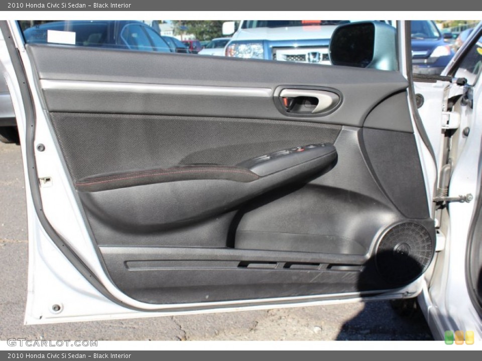 Black Interior Door Panel for the 2010 Honda Civic Si Sedan #55413954