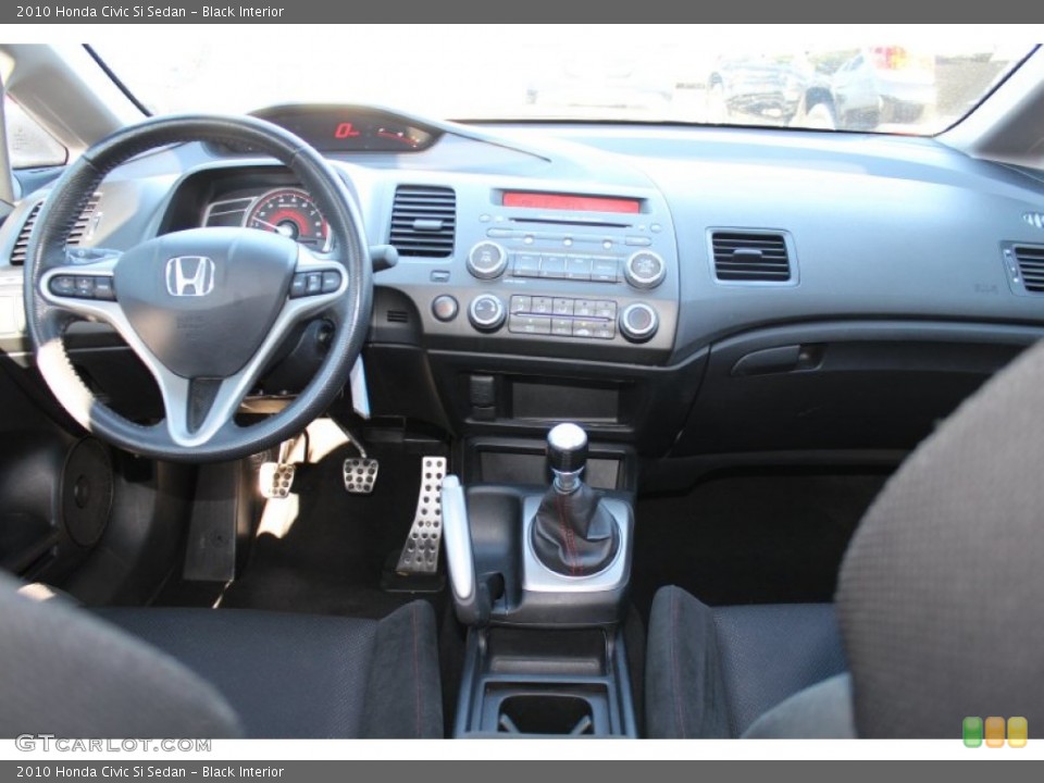 Black Interior Dashboard for the 2010 Honda Civic Si Sedan #55413990