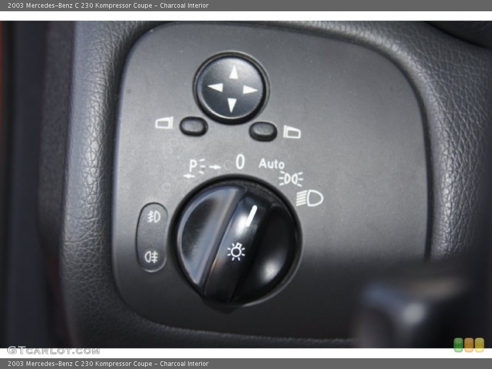 Charcoal Interior Controls for the 2003 Mercedes-Benz C 230 Kompressor Coupe #55414428