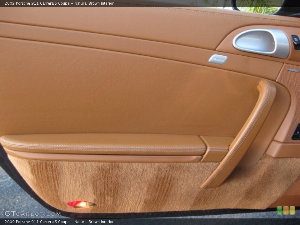 Natural Brown Interior Door Panel for the 2009 Porsche 911 Carrera S Coupe #55415457