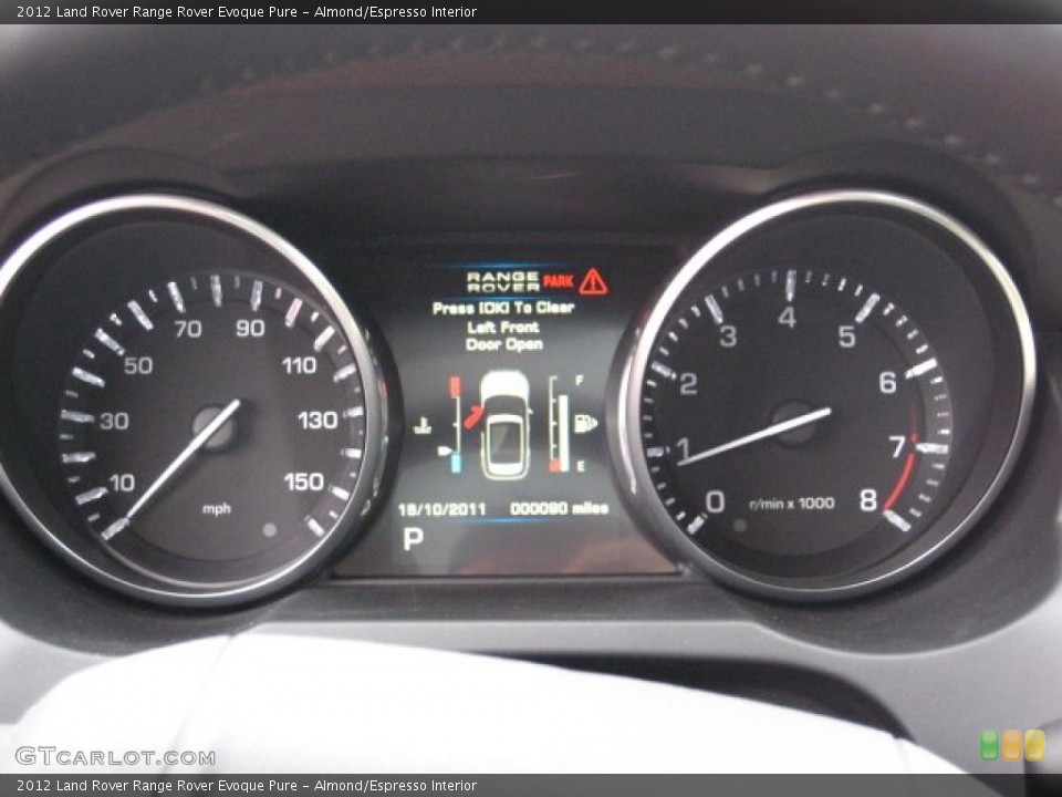 Almond/Espresso Interior Gauges for the 2012 Land Rover Range Rover Evoque Pure #55416459