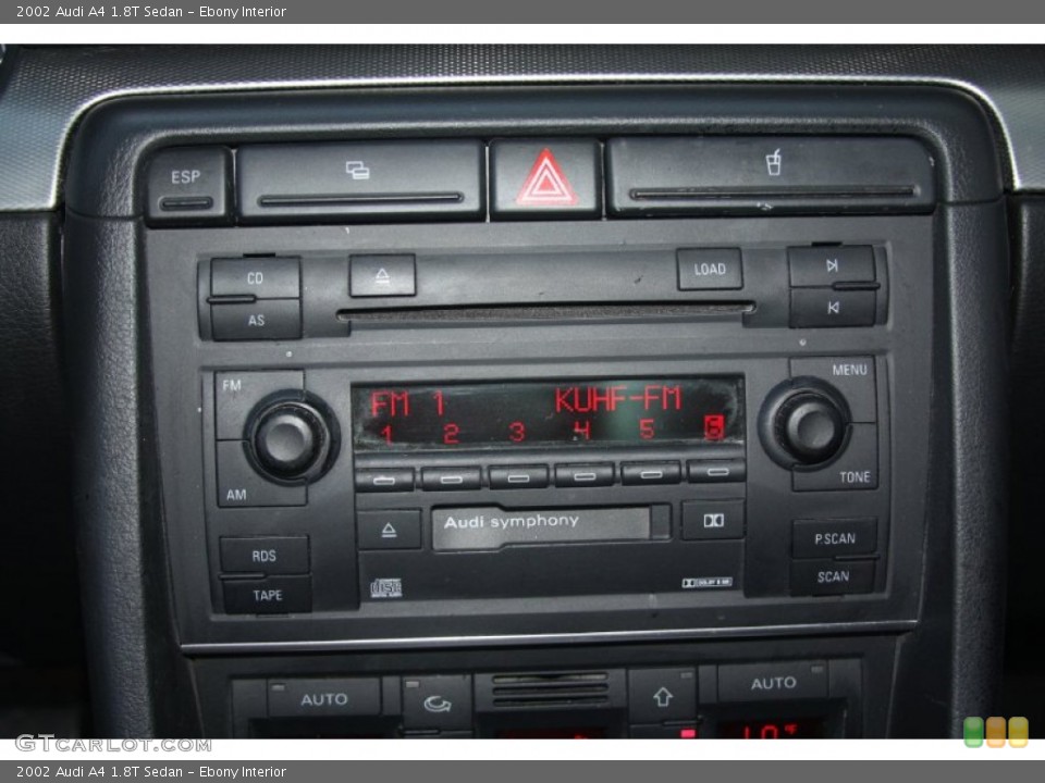 Ebony Interior Audio System for the 2002 Audi A4 1.8T Sedan #55416875