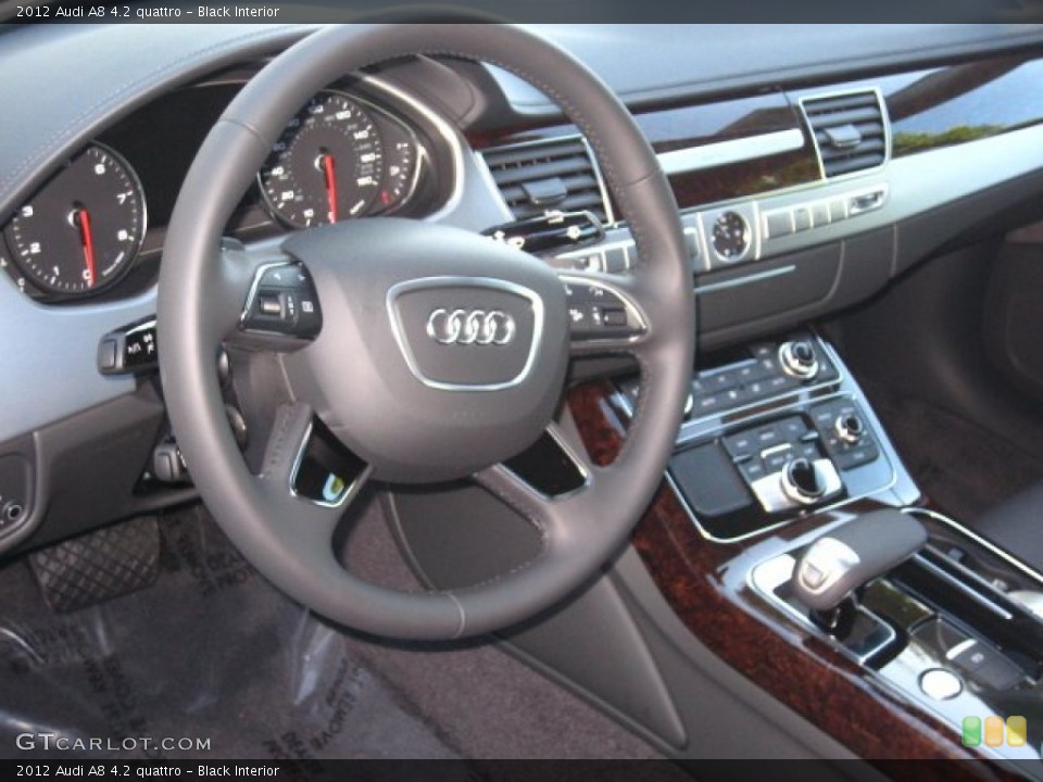 Black Interior Steering Wheel for the 2012 Audi A8 4.2 quattro #55416972