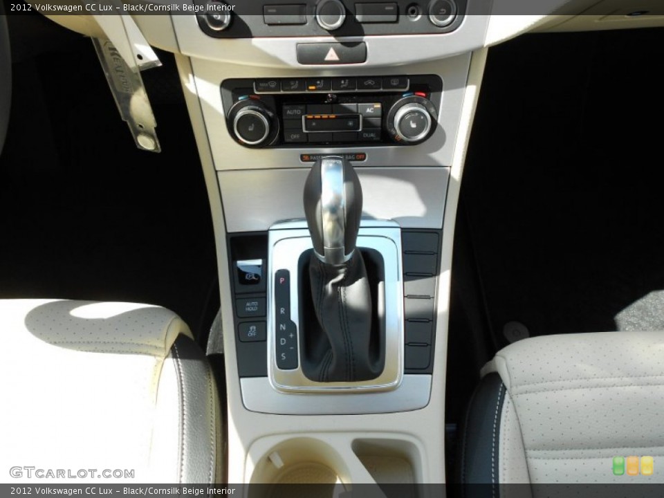 Black/Cornsilk Beige Interior Transmission for the 2012 Volkswagen CC Lux #55418191