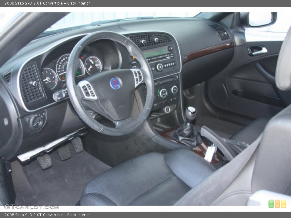 Black Interior Photo for the 2008 Saab 9-3 2.0T Convertible #55419283