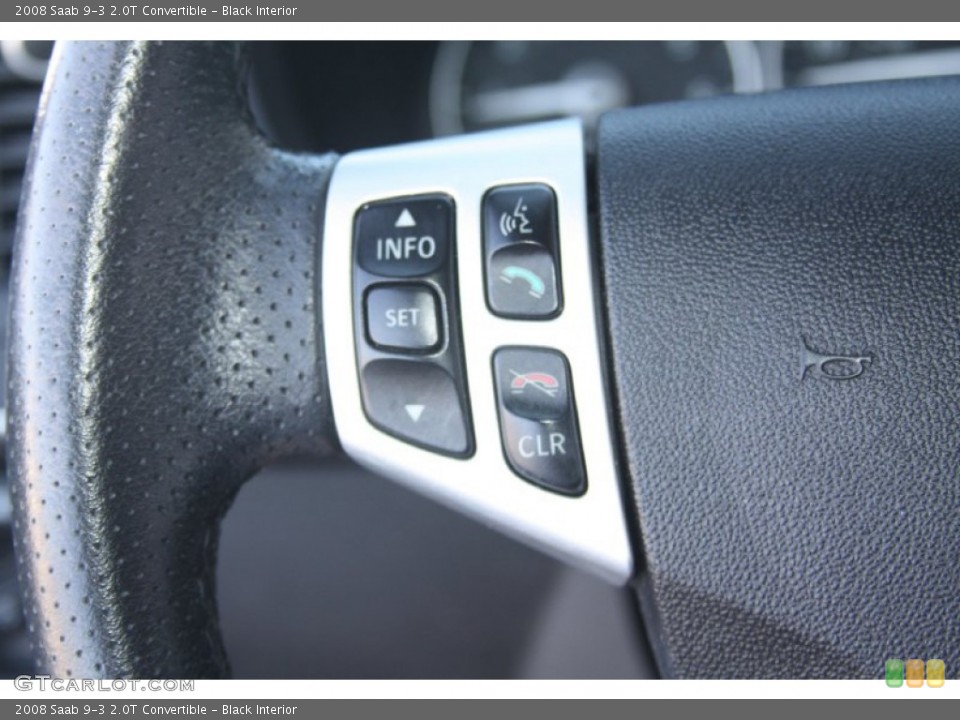 Black Interior Controls for the 2008 Saab 9-3 2.0T Convertible #55419396