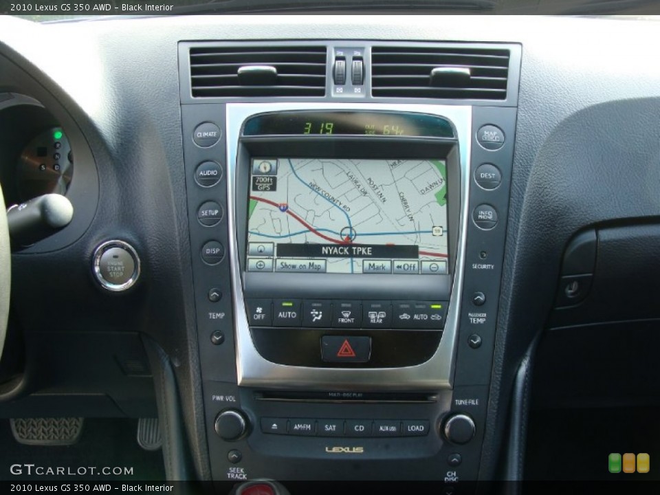 Black Interior Navigation for the 2010 Lexus GS 350 AWD #55422315