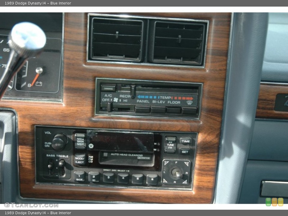 Blue Interior Controls for the 1989 Dodge Dynasty I4 #55423863