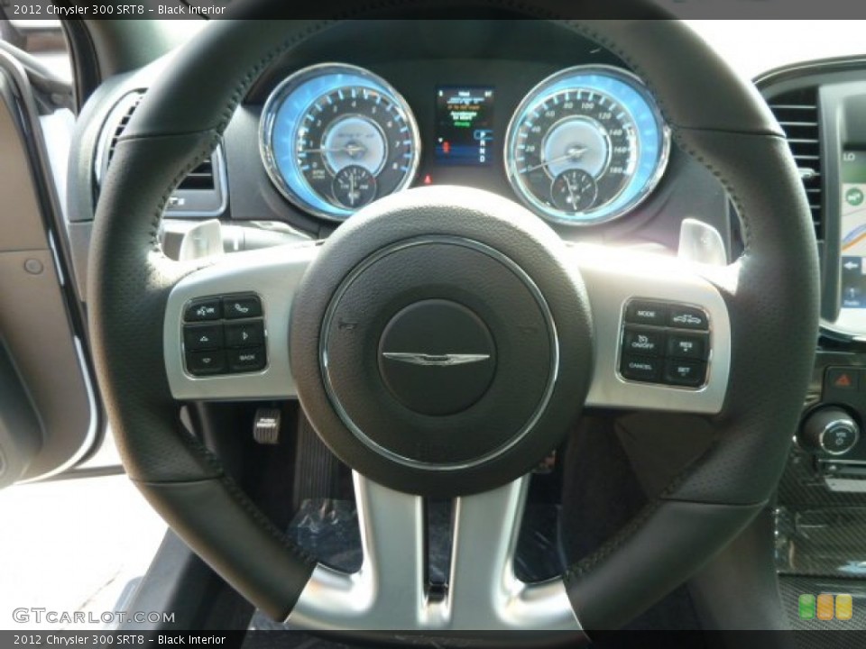 Black Interior Steering Wheel for the 2012 Chrysler 300 SRT8 #55424922