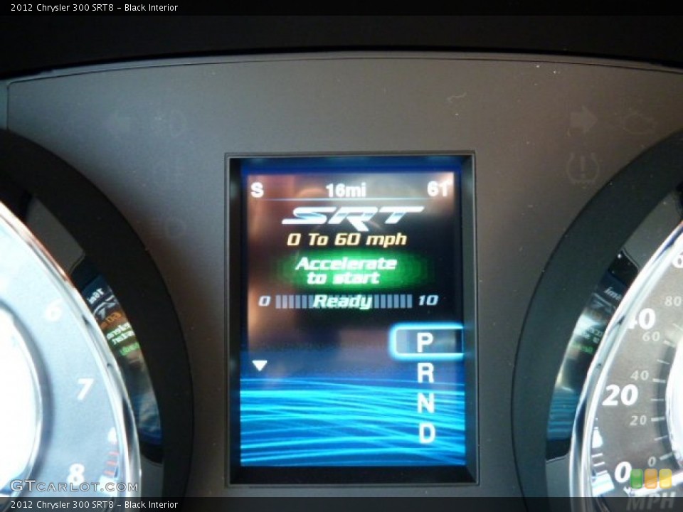 Black Interior Gauges for the 2012 Chrysler 300 SRT8 #55424967