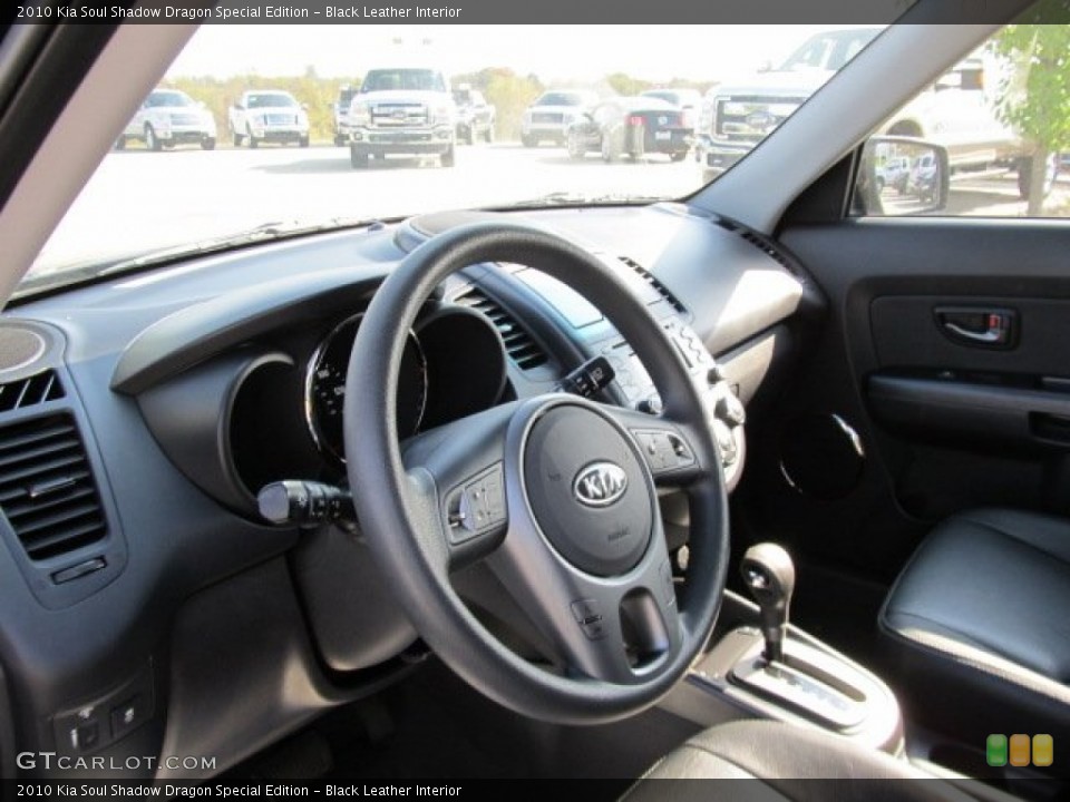 Black Leather Interior Dashboard for the 2010 Kia Soul Shadow Dragon Special Edition #55425900