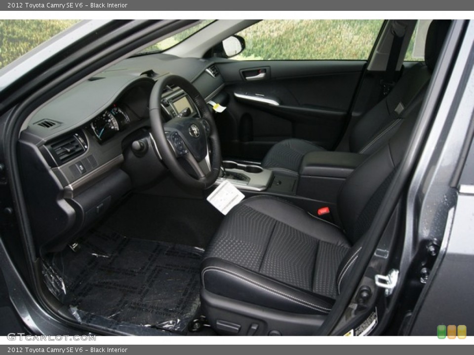 Black Interior Photo for the 2012 Toyota Camry SE V6 #55427550