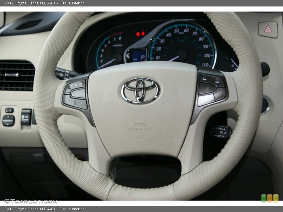 Bisque Interior Steering Wheel for the 2012 Toyota Sienna XLE AWD #55427972