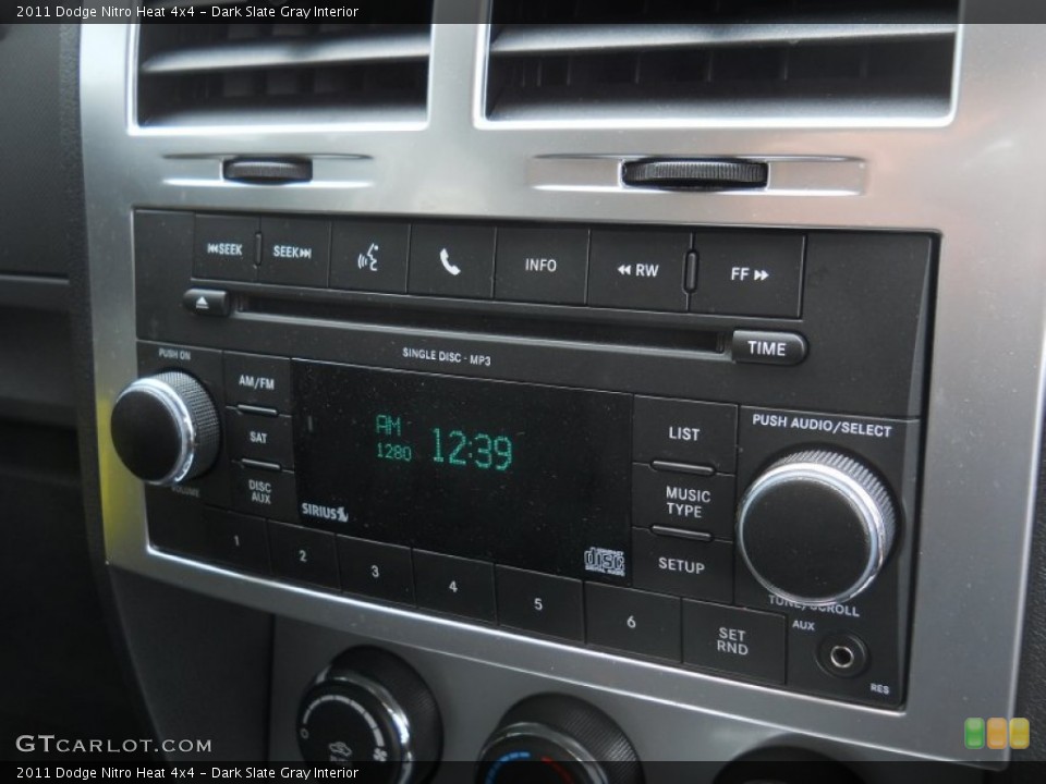 Dark Slate Gray Interior Audio System for the 2011 Dodge Nitro Heat 4x4 #55428045