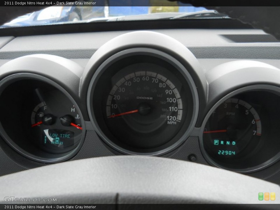 Dark Slate Gray Interior Gauges for the 2011 Dodge Nitro Heat 4x4 #55428216