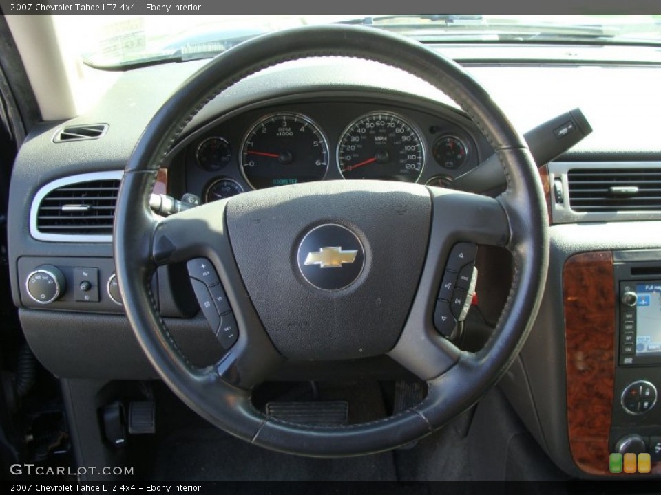 Ebony Interior Steering Wheel for the 2007 Chevrolet Tahoe LTZ 4x4 #55431502