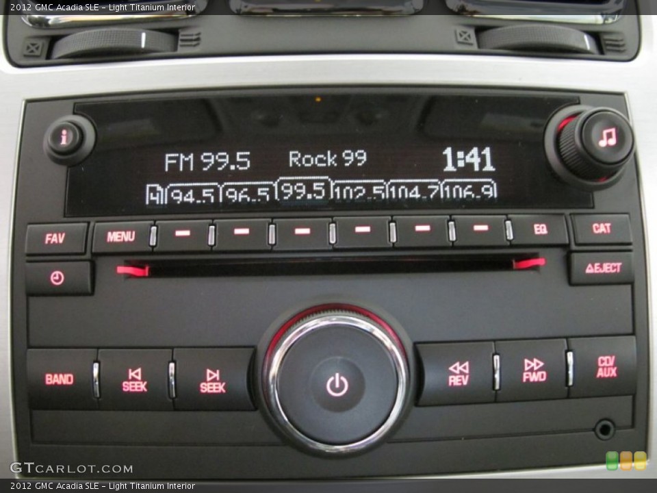 Light Titanium Interior Audio System for the 2012 GMC Acadia SLE #55431888