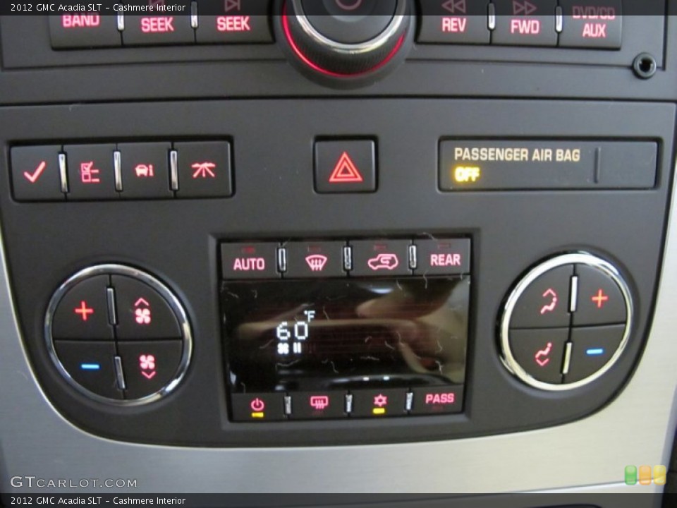 Cashmere Interior Controls for the 2012 GMC Acadia SLT #55432213