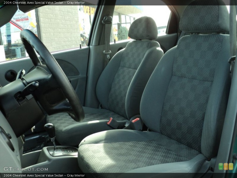Gray Interior Photo for the 2004 Chevrolet Aveo Special Value Sedan #55432394