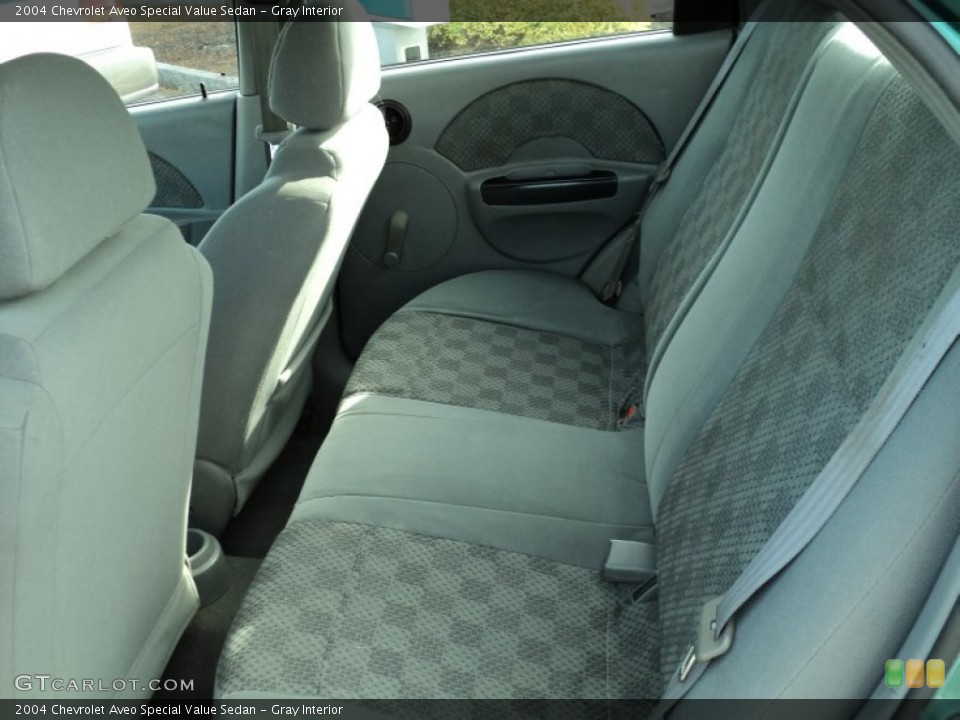Gray Interior Photo for the 2004 Chevrolet Aveo Special Value Sedan #55432401