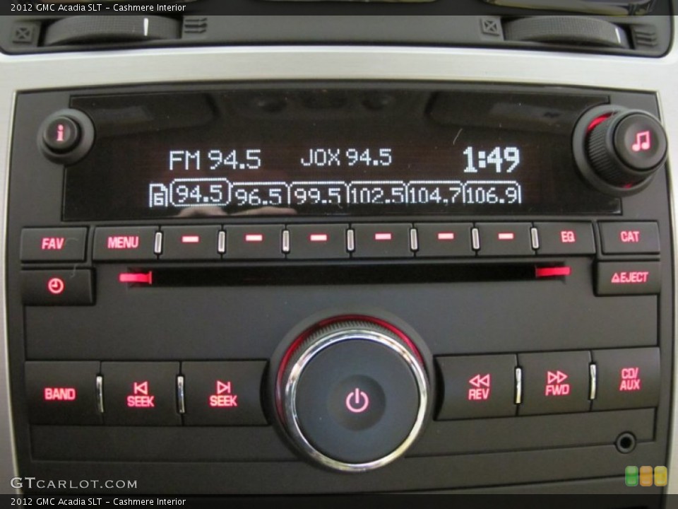 Cashmere Interior Audio System for the 2012 GMC Acadia SLT #55432959