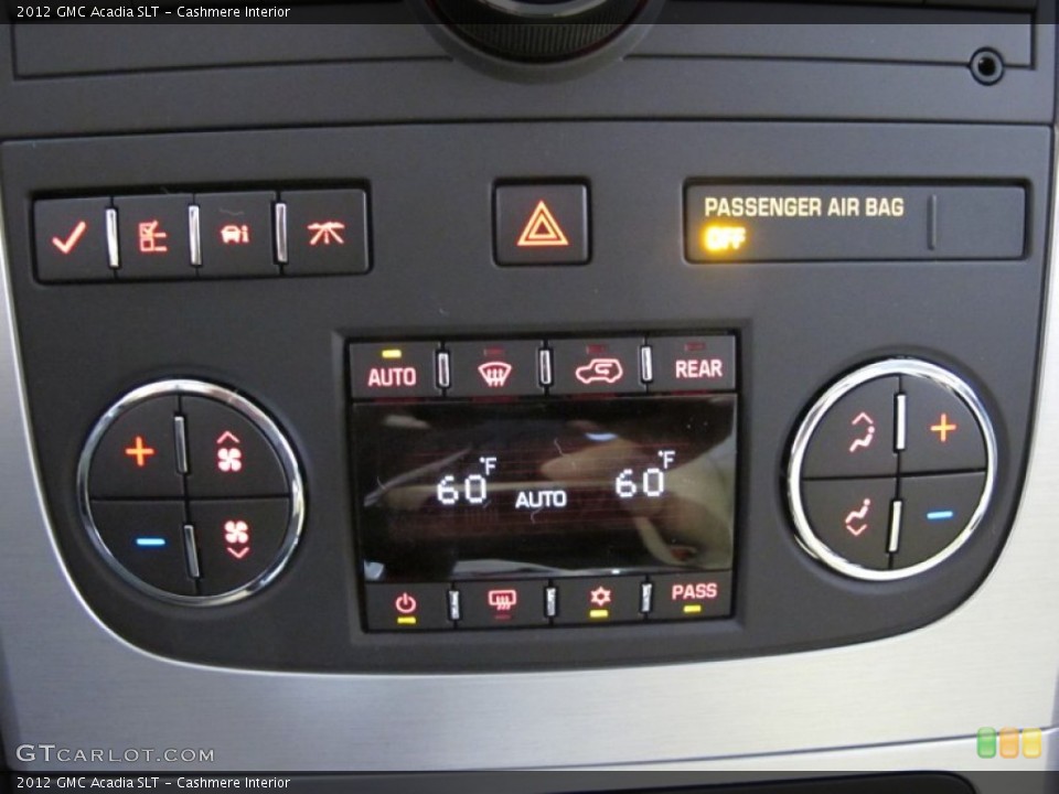 Cashmere Interior Controls for the 2012 GMC Acadia SLT #55432968