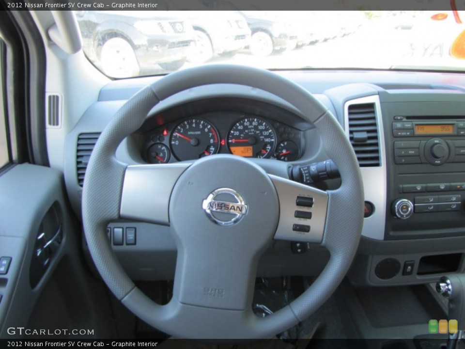 Graphite Interior Steering Wheel for the 2012 Nissan Frontier SV Crew Cab #55435353