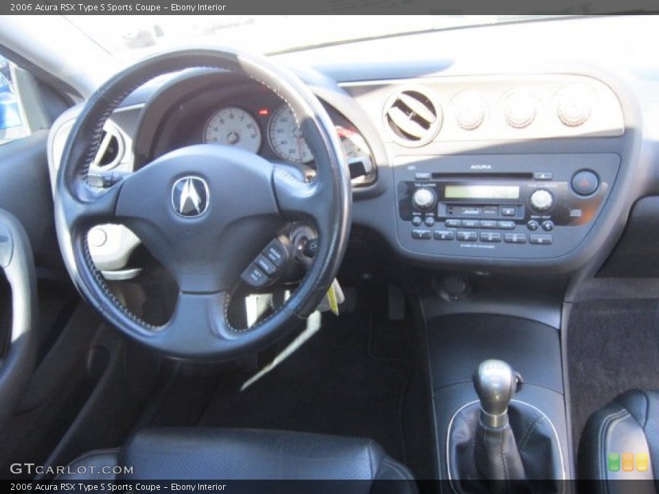 Ebony Interior Dashboard for the 2006 Acura RSX Type S Sports Coupe #55435719