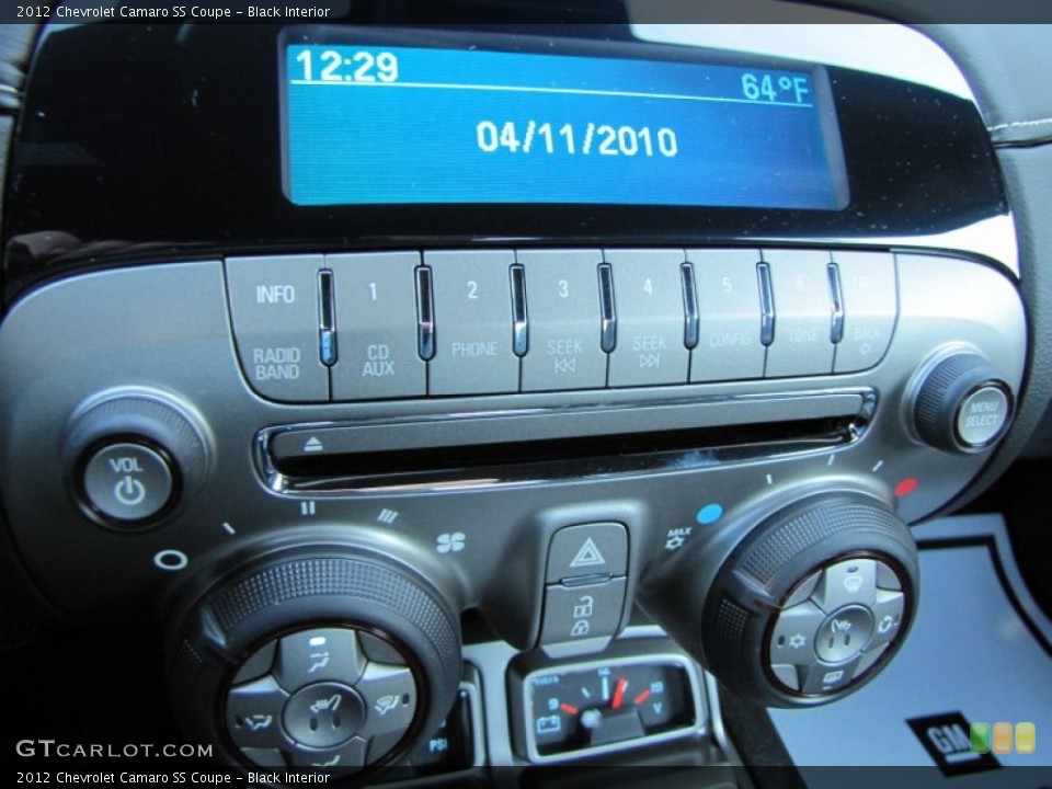 Black Interior Audio System for the 2012 Chevrolet Camaro SS Coupe #55437258