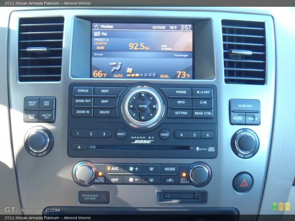 Almond Interior Controls for the 2011 Nissan Armada Platinum #55437843