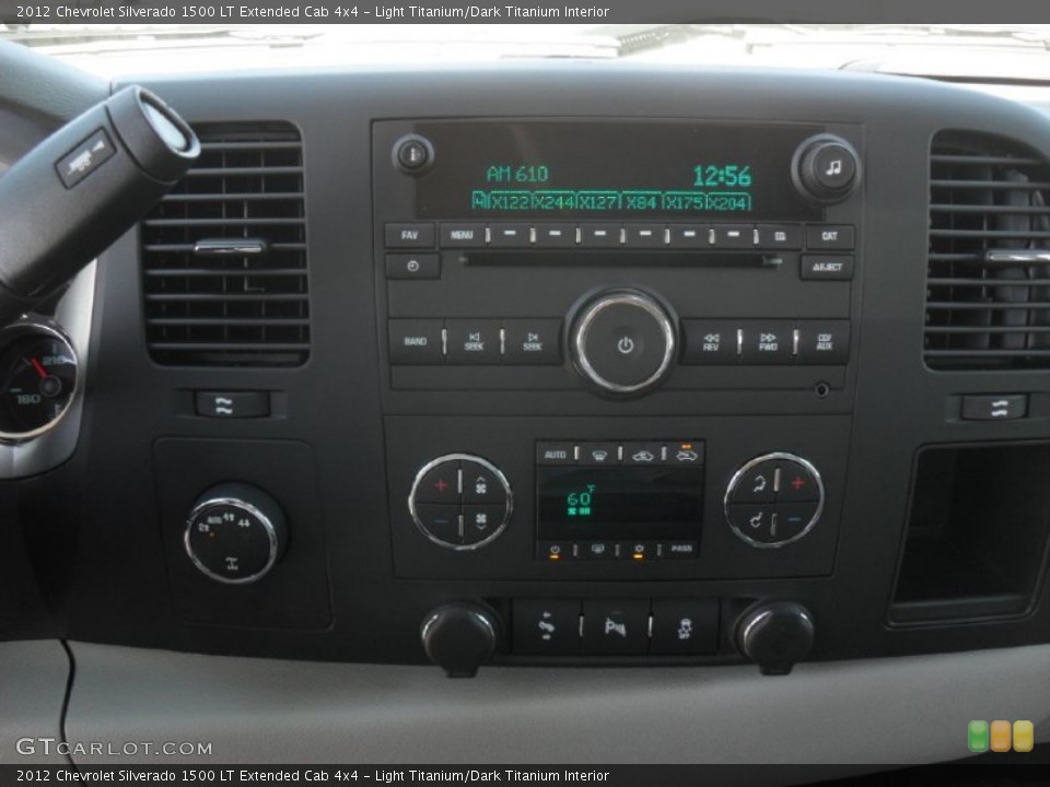 Light Titanium/Dark Titanium Interior Controls for the 2012 Chevrolet Silverado 1500 LT Extended Cab 4x4 #55440969