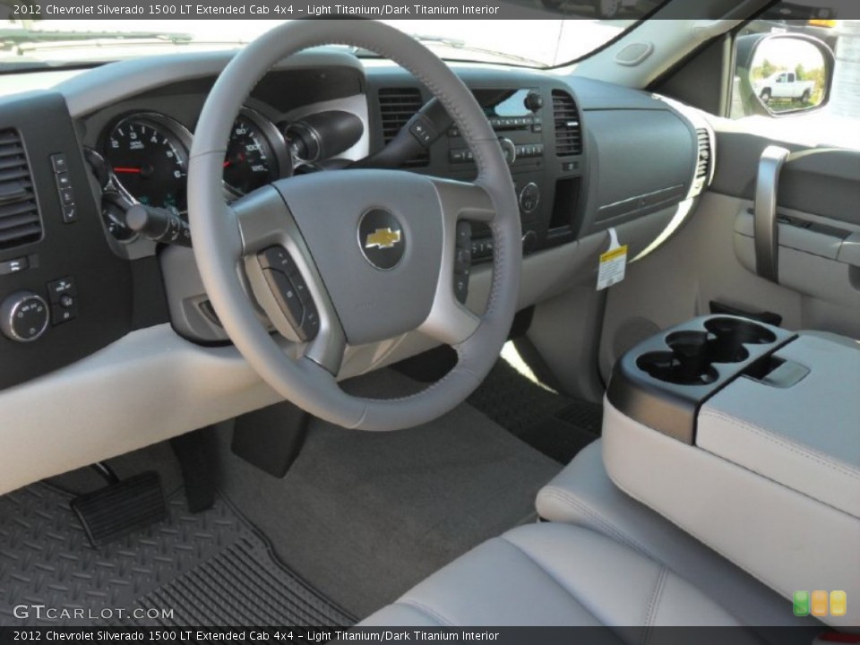 Light Titanium/Dark Titanium Interior Photo for the 2012 Chevrolet Silverado 1500 LT Extended Cab 4x4 #55441041