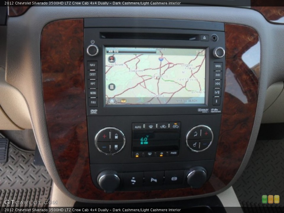 Dark Cashmere/Light Cashmere Interior Navigation for the 2012 Chevrolet Silverado 3500HD LTZ Crew Cab 4x4 Dually #55441242
