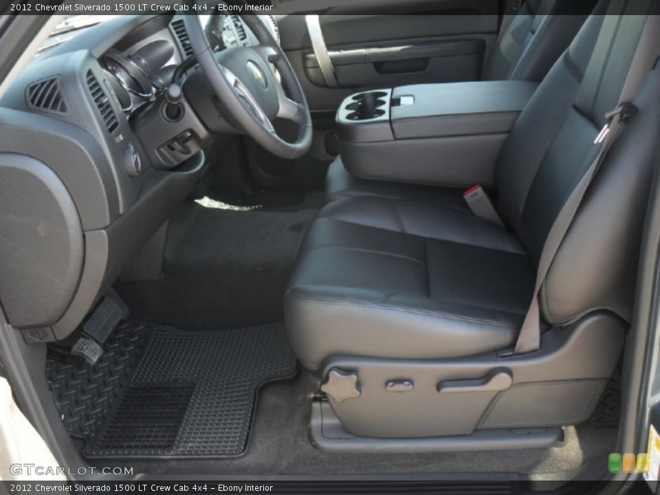 Ebony Interior Photo for the 2012 Chevrolet Silverado 1500 LT Crew Cab 4x4 #55441374
