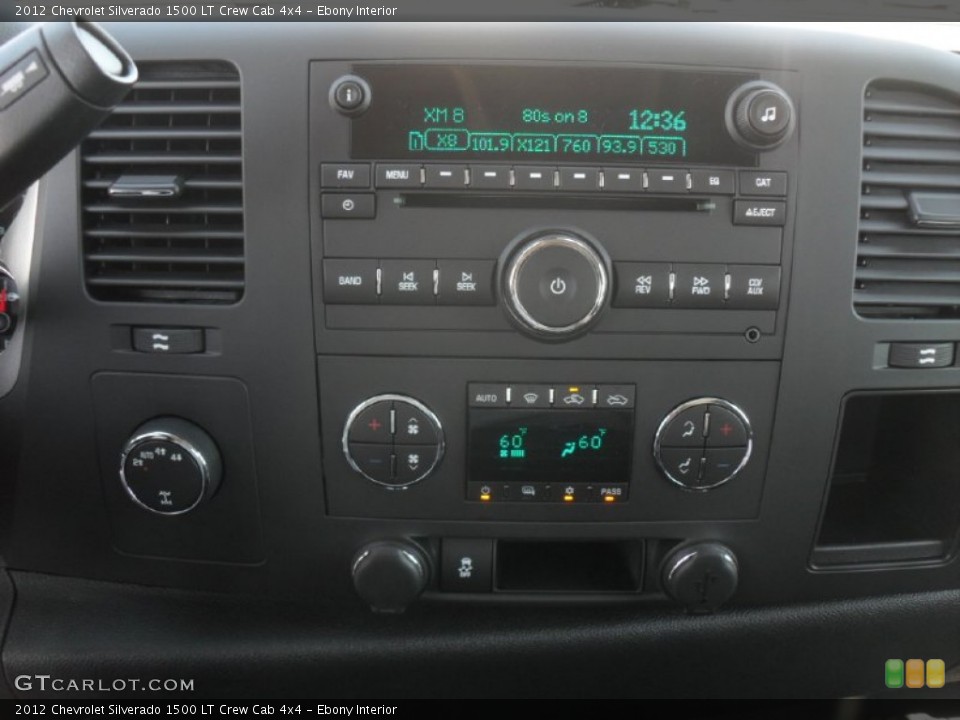 Ebony Interior Controls for the 2012 Chevrolet Silverado 1500 LT Crew Cab 4x4 #55441392