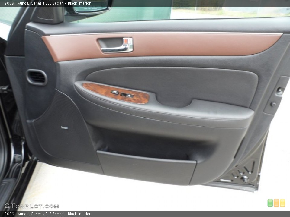 Black Interior Door Panel for the 2009 Hyundai Genesis 3.8 Sedan #55442065