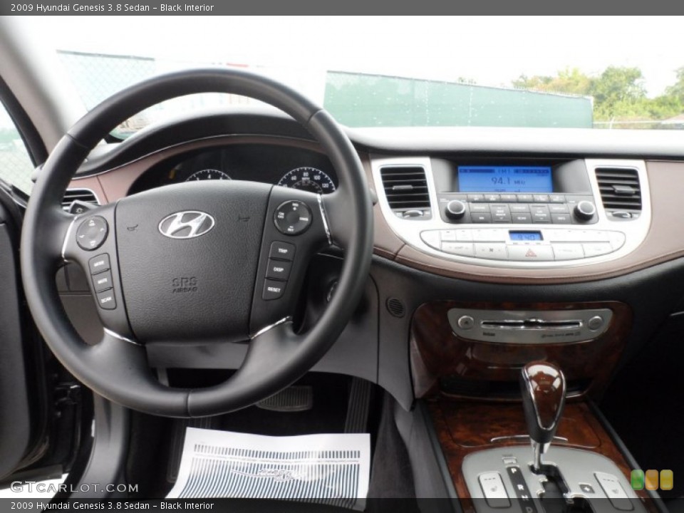 Black Interior Dashboard for the 2009 Hyundai Genesis 3.8 Sedan #55442137
