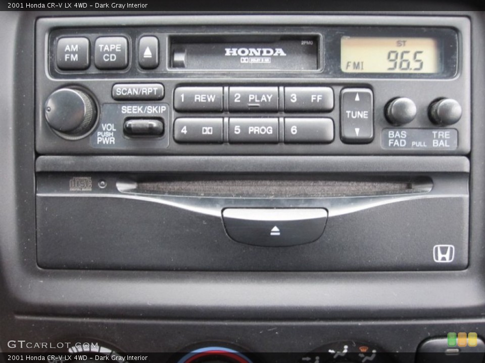 Dark Gray Interior Audio System for the 2001 Honda CR-V LX 4WD #55442272